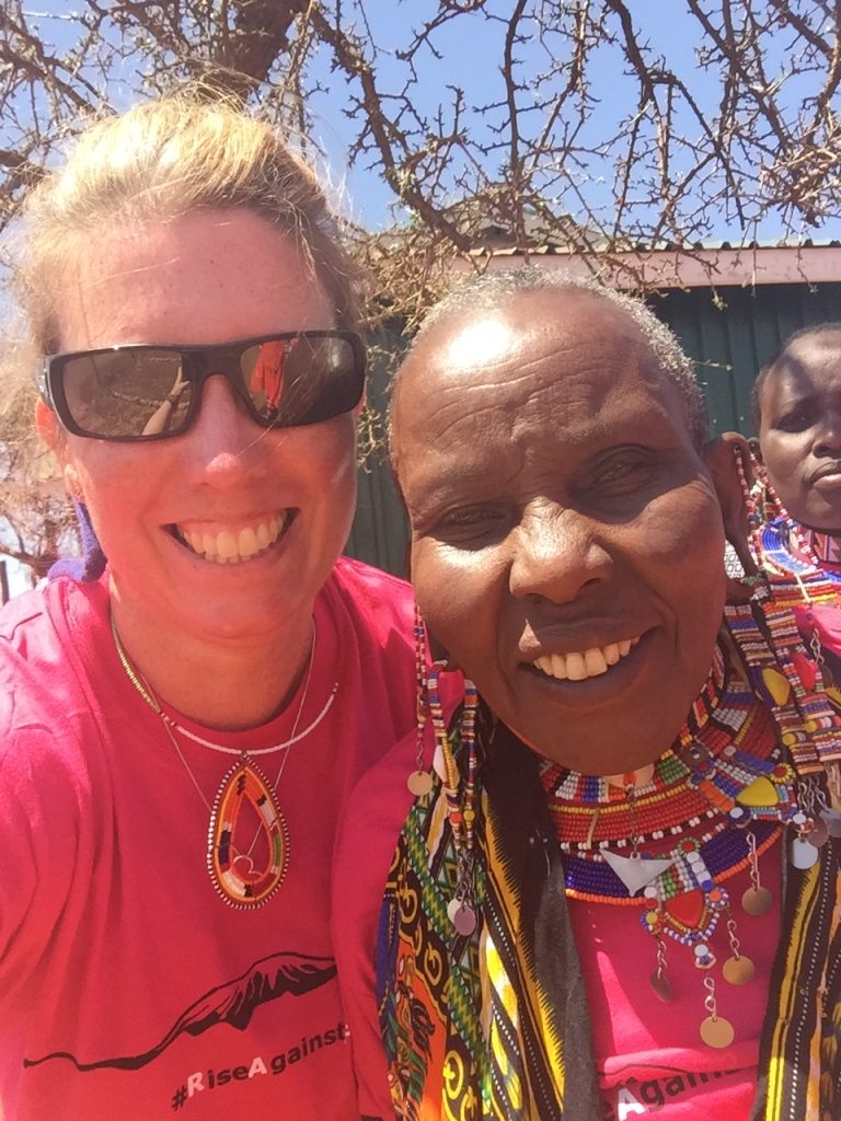 Gill Squires and Maasai